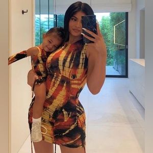 Red Stretchy Mini Open Shoulder Dress